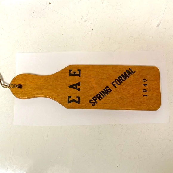 Vintage Boston University 1949 Sigma Alpha Epsilon Spring Formal Paddle - Picture 2 of 4